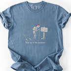 Take Me To The Mountains Skeleton T-Shirt — Blue Jean