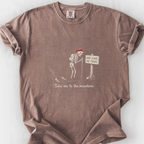 Take Me To The Mountains Skeleton T-Shirt — Espresso