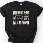 Talking To Bears T-Shirt — Black