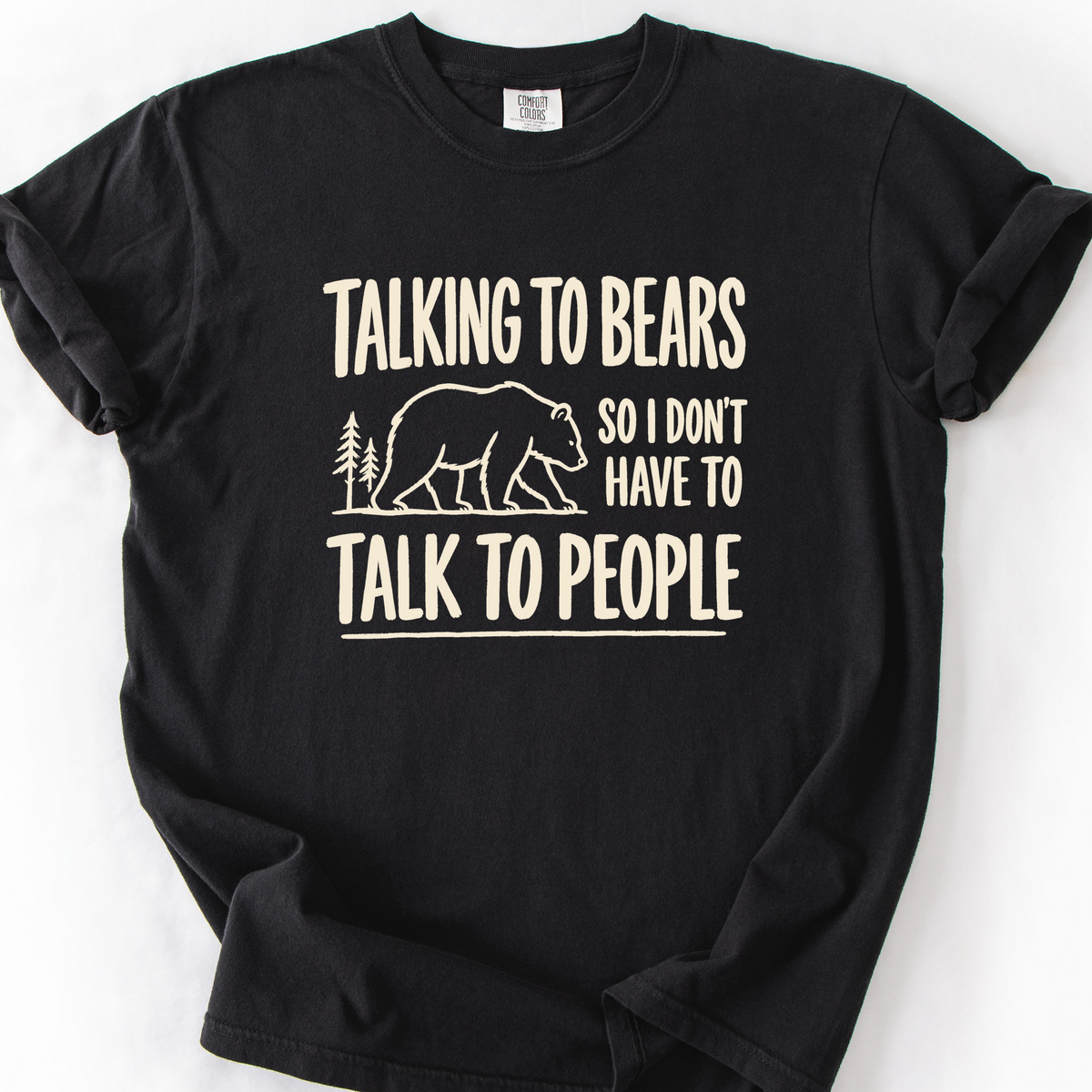 Talking To Bears T-Shirt — Black