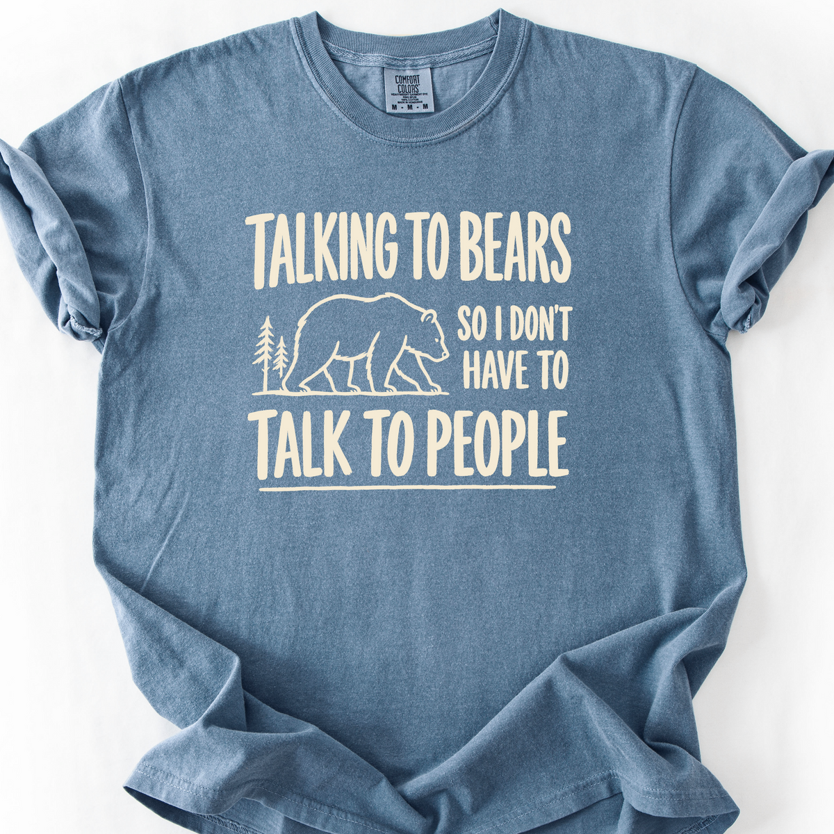Talking To Bears T-Shirt — Blue Jean