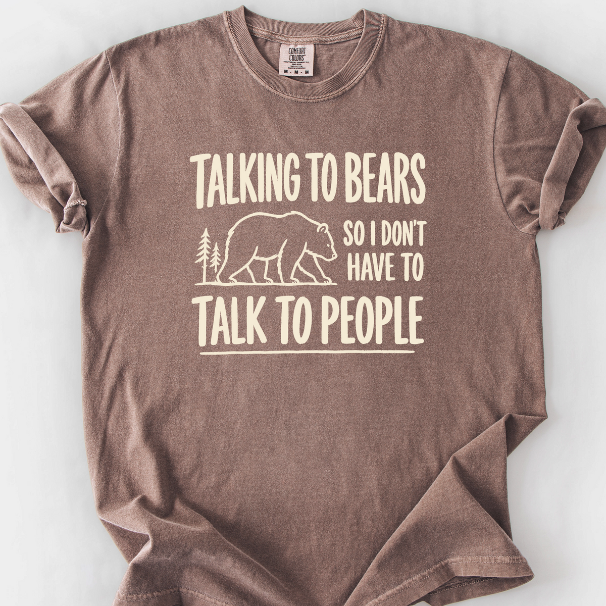 Talking To Bears T-Shirt — Espresso