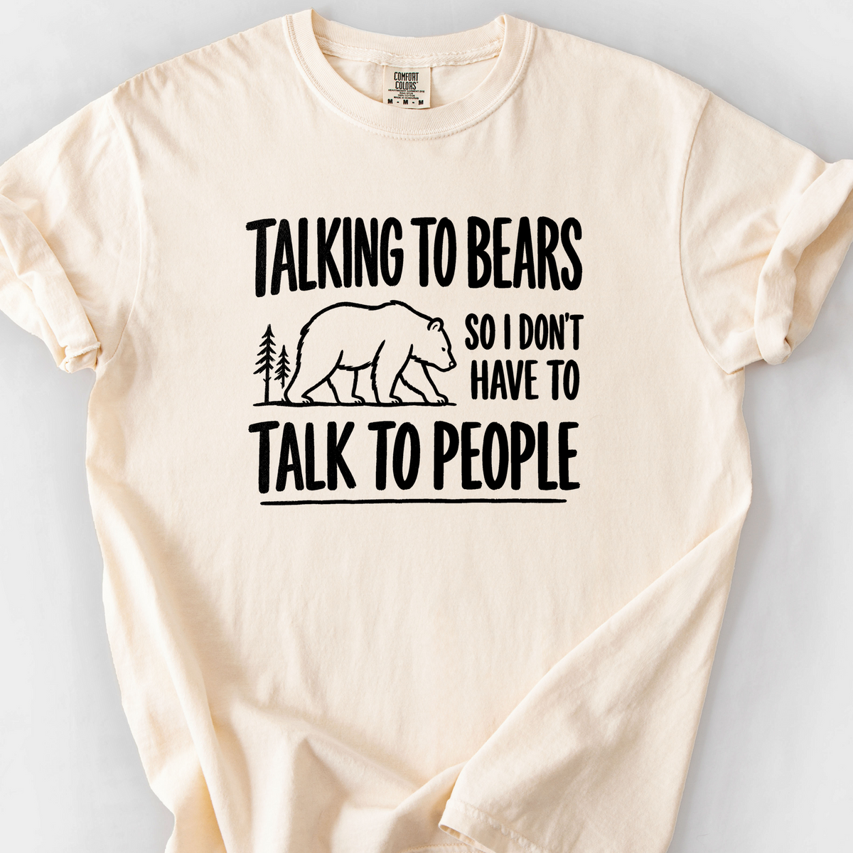 Talking To Bears T-Shirt — Ivory