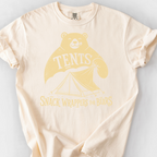 Tents Snack Wrappers For Bears T-Shirt — Ivory