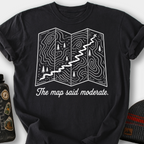 The Map Said Moderate T-Shirt — Black
