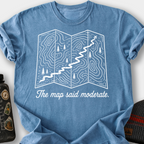 The Map Said Moderate T-Shirt — Blue Jean