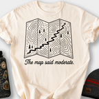 The Map Said Moderate T-Shirt — Ivory