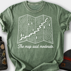 The Map Said Moderate T-Shirt — Moss