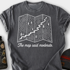 The Map Said Moderate T-Shirt — Pepper