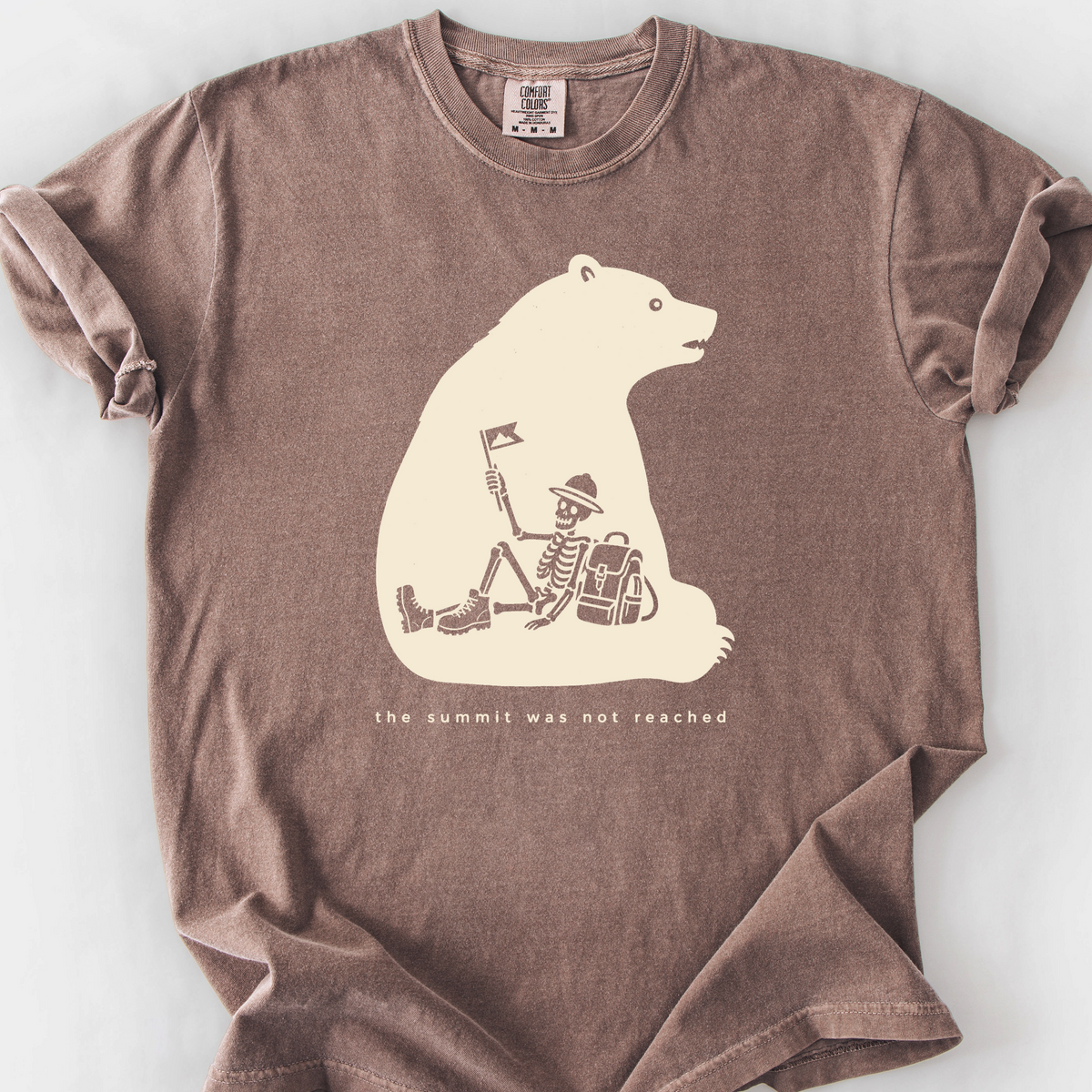 The Summit Was Not Reached T-Shirt — Espresso