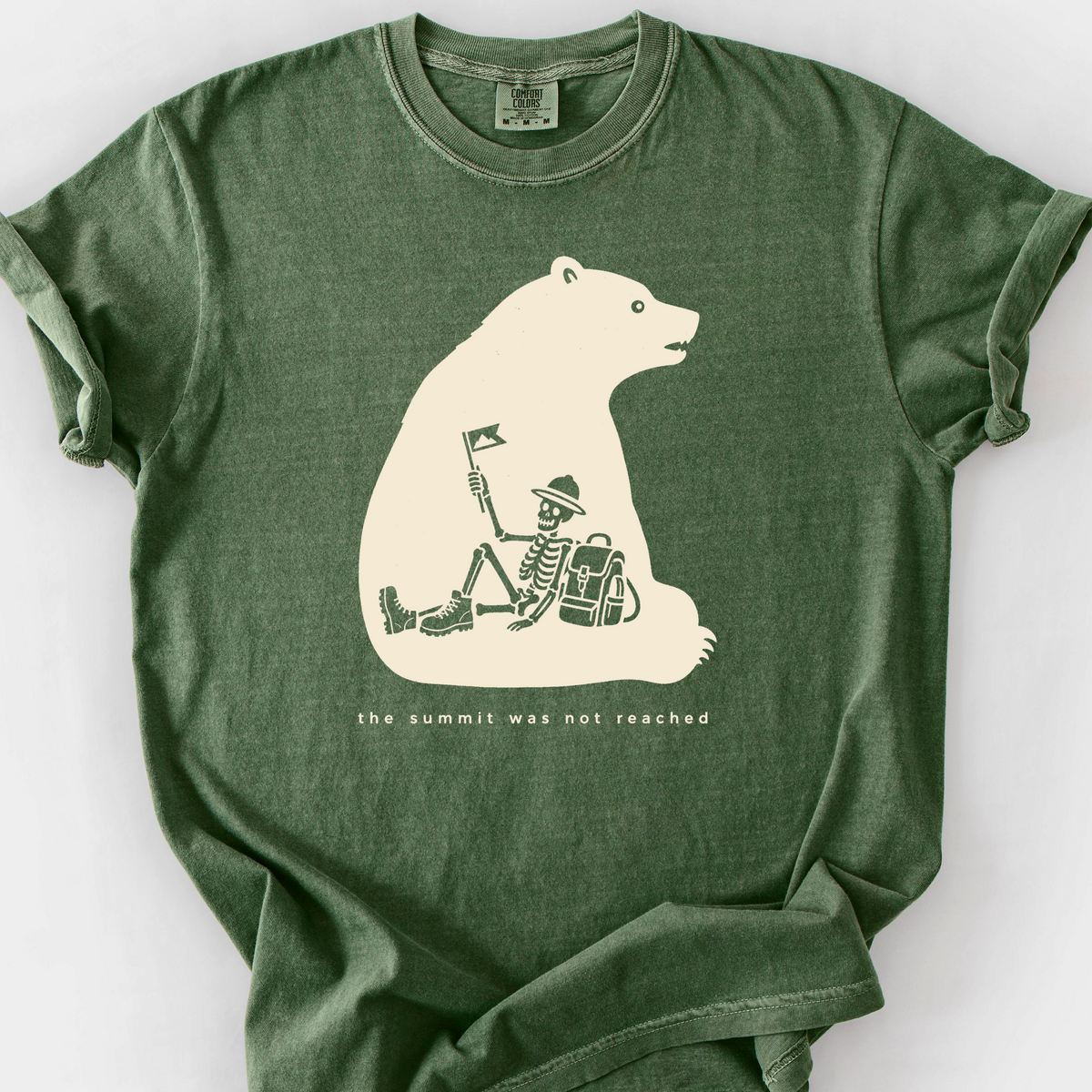 The Summit Was Not Reached T-Shirt — Moss