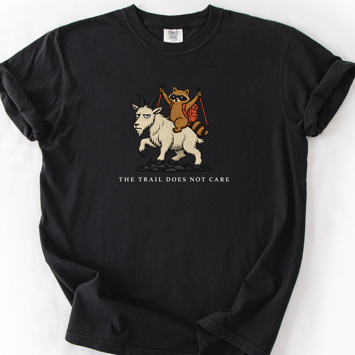 The Trail Does Not Care T-Shirt — Black