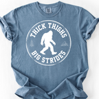 Thick Thighs Big Strides T-Shirt — Blue Jean