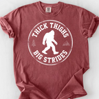 Thick Thighs Big Strides T-Shirt — Brick