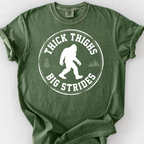 Thick Thighs Big Strides T-Shirt — Moss