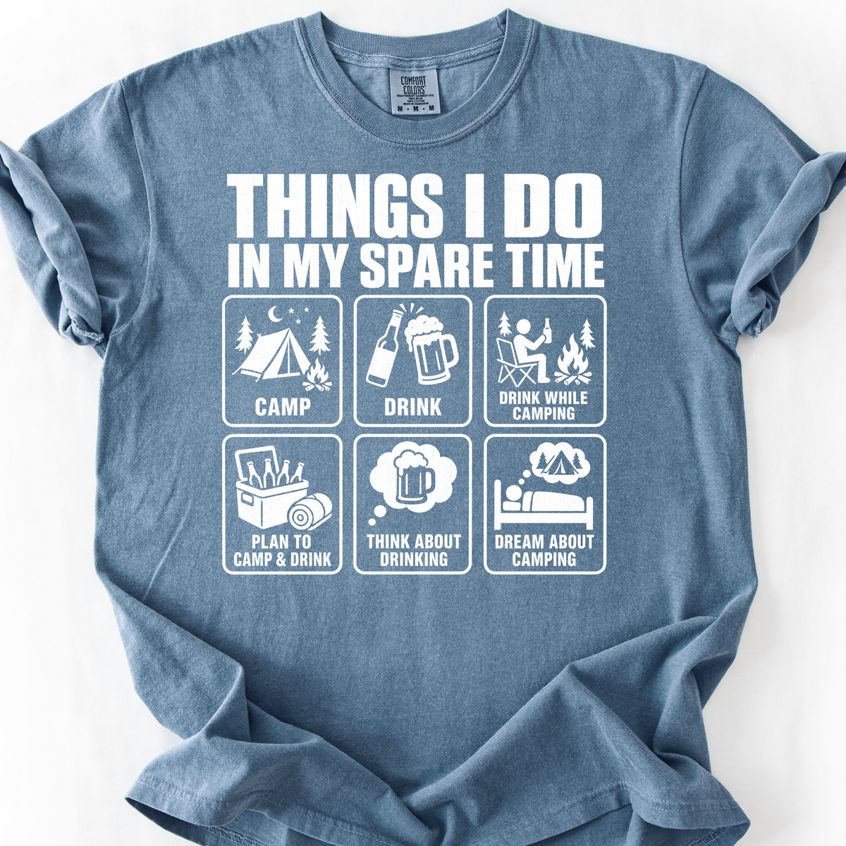 Things I Do Spare Time T-Shirt — Blue Jean