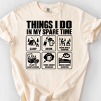 Things I Do Spare Time T-Shirt — Ivory