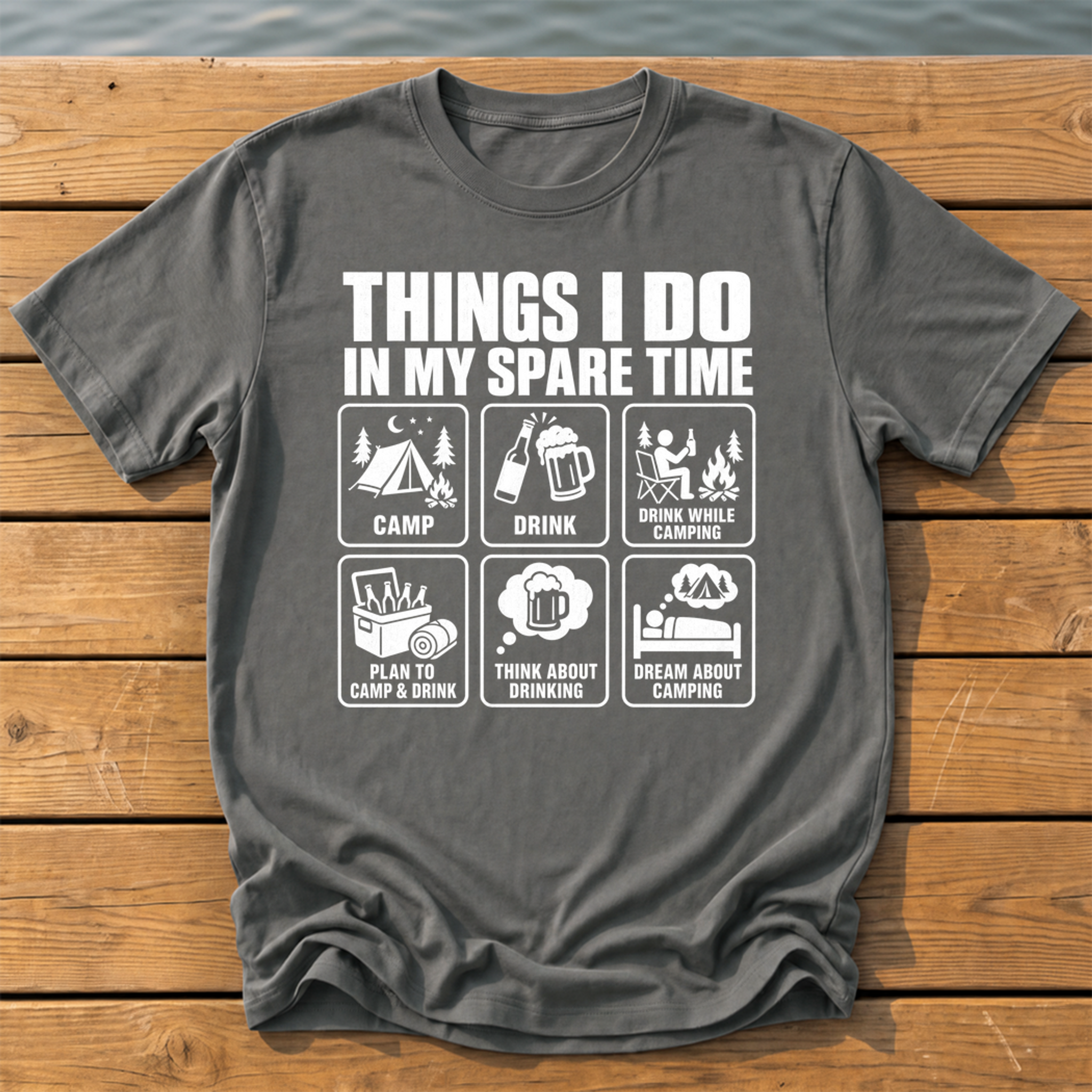 Things I Do Spare Time T-Shirt — Pepper