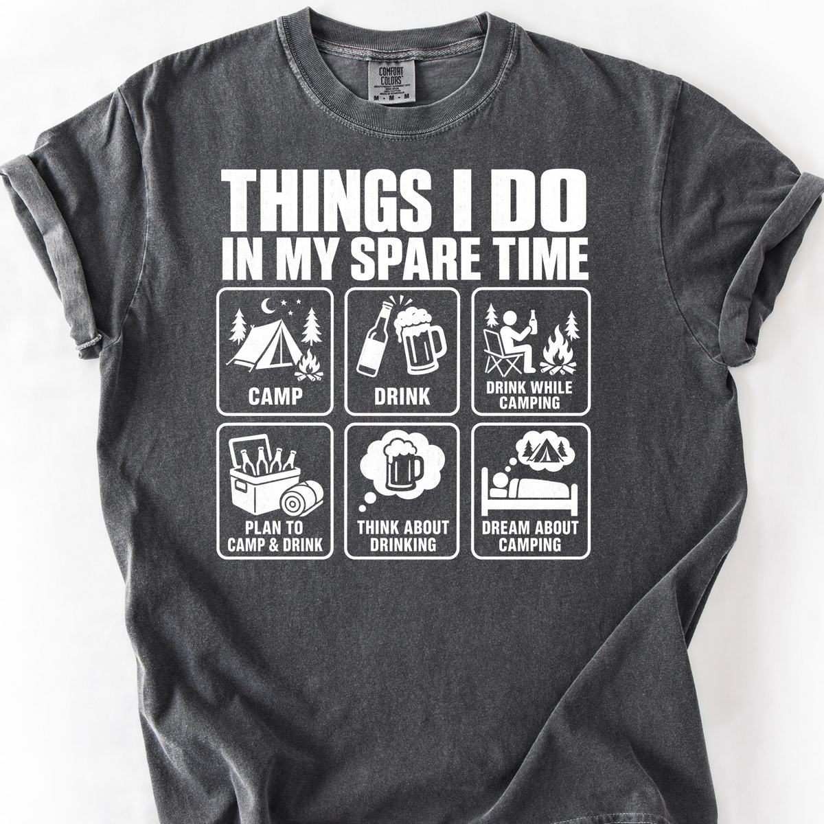 Things I Do Spare Time T-Shirt — Pepper