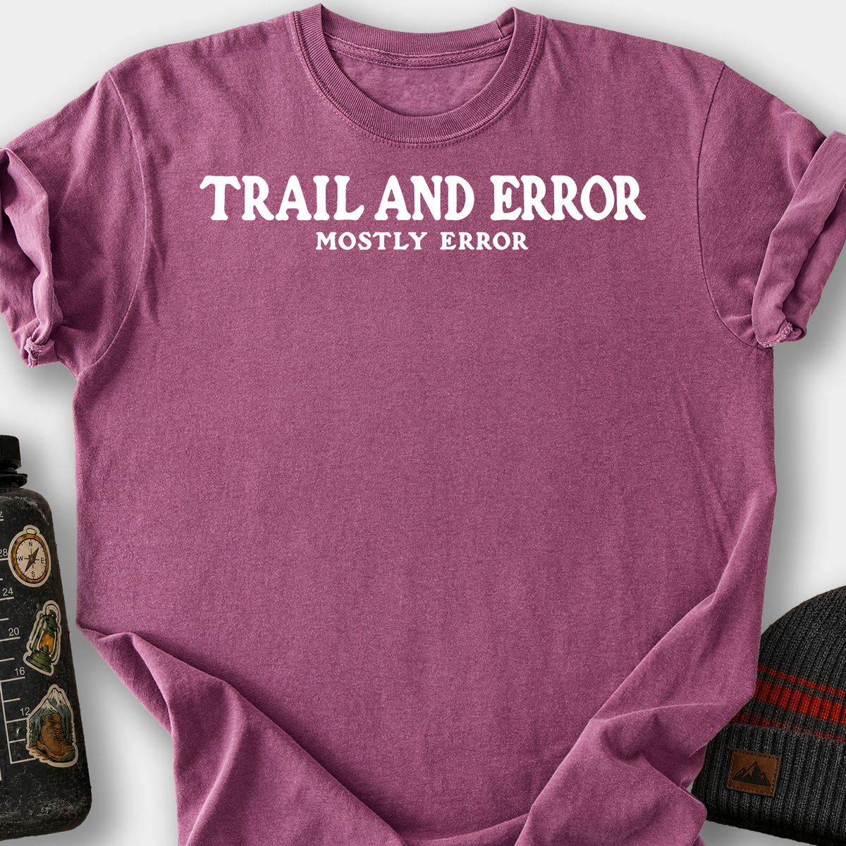 Trail and Error T-Shirt — Berry