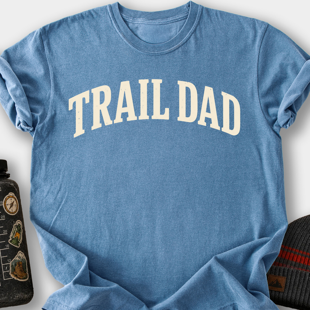 Trail Dad (Varsity) T-Shirt — Blue Jean
