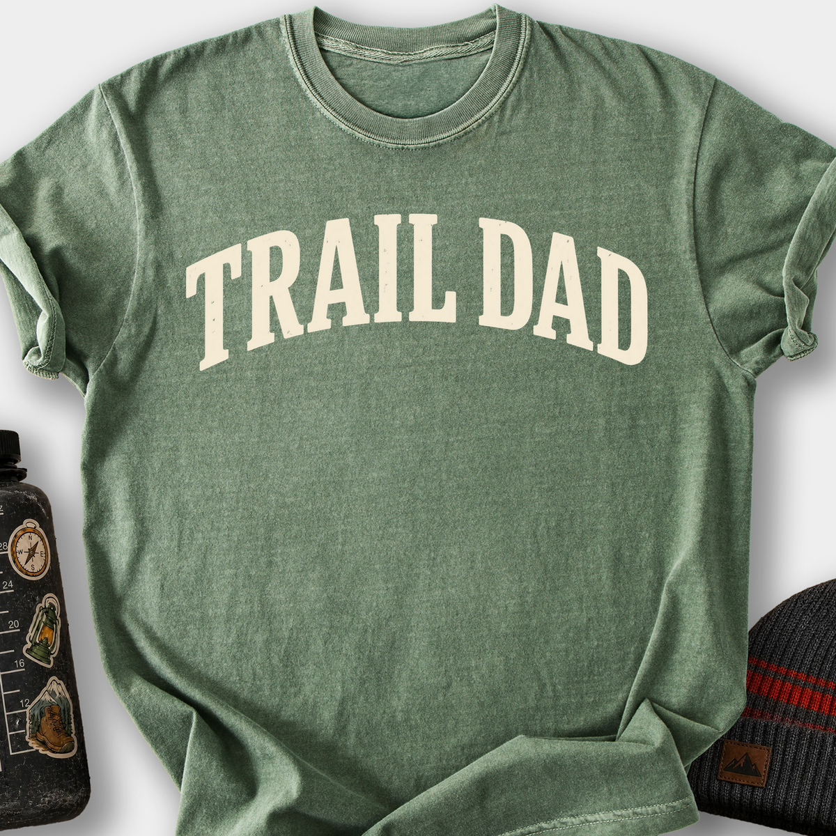 Trail Dad (Varsity) T-Shirt — Moss