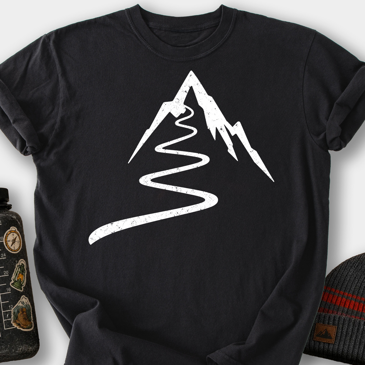 Trail Pulse Summit T-Shirt — Black