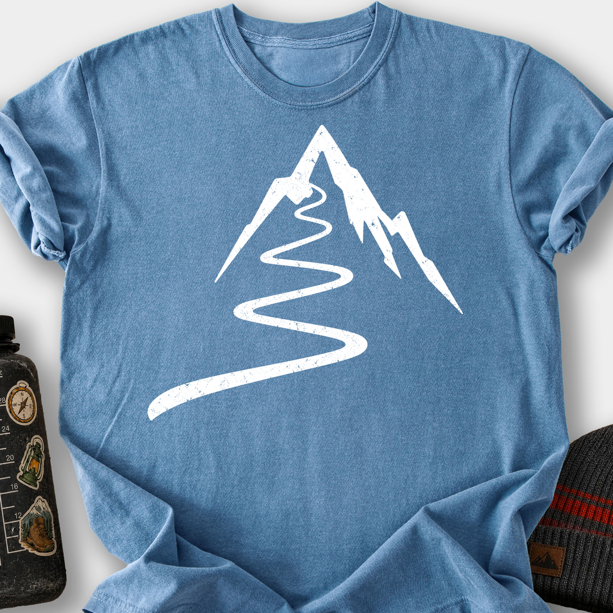Trail Pulse Summit T-Shirt — Blue Jean