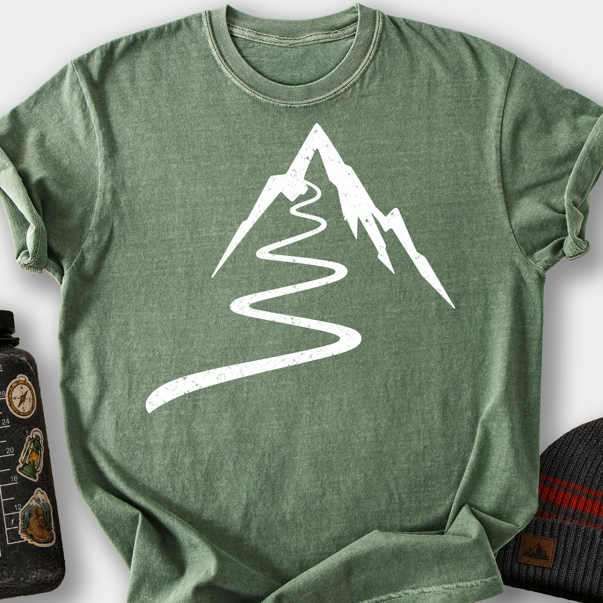 Trail Pulse Summit T-Shirt — Moss