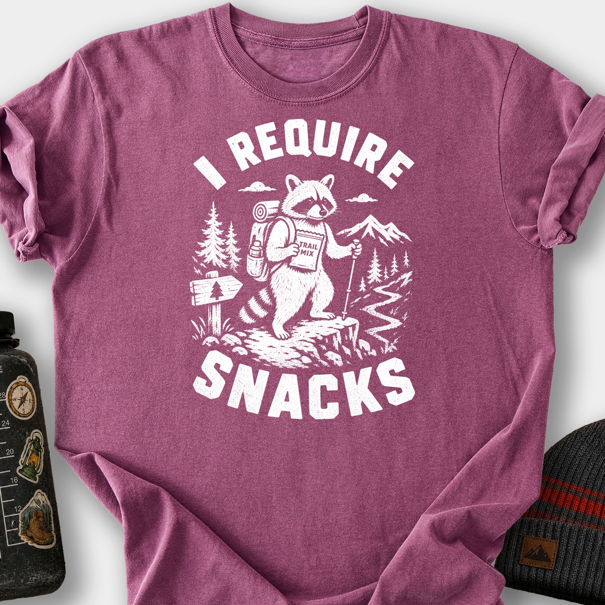 Trail Snack Requirement T-Shirt — Berry