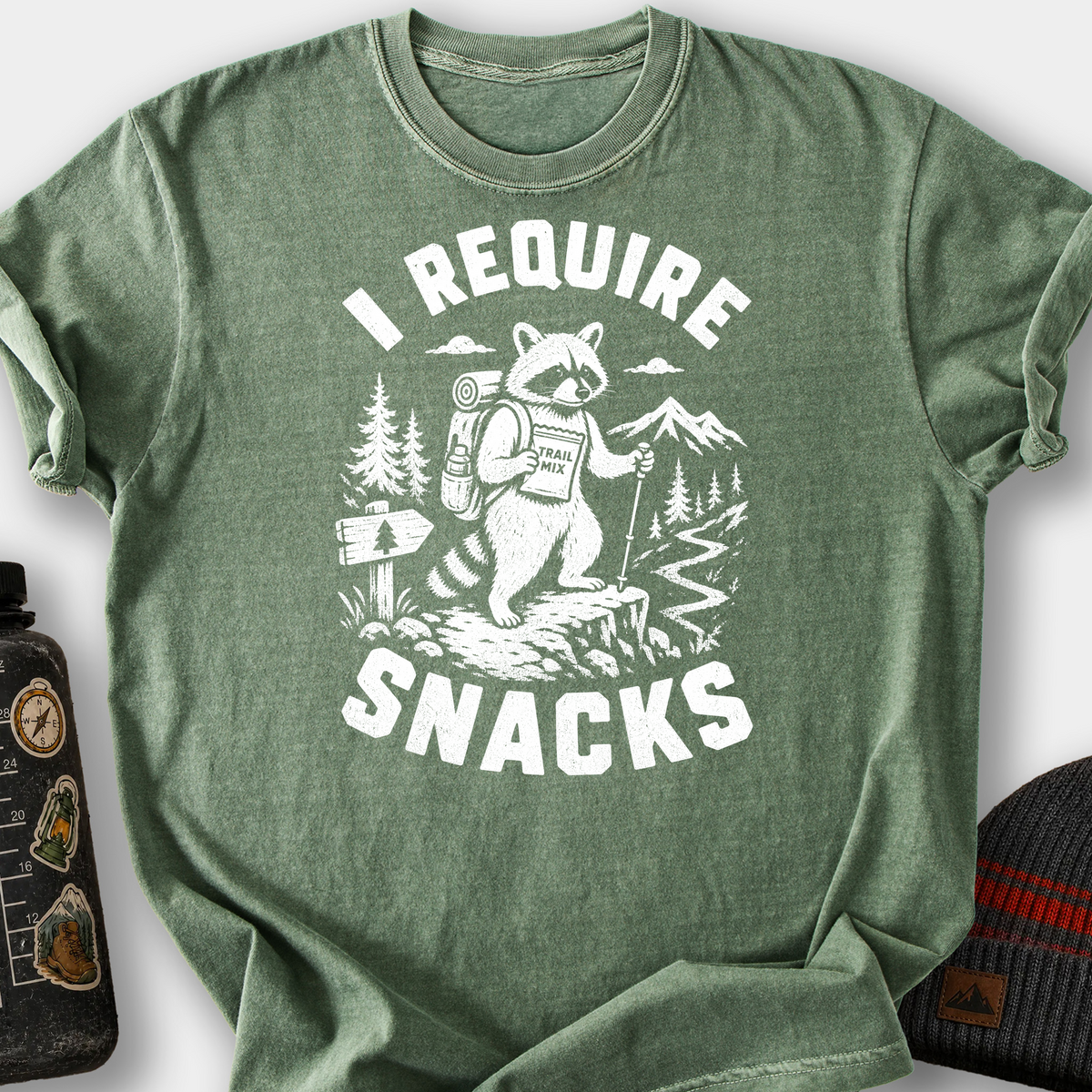 Trail Snack Requirement T-Shirt — Moss