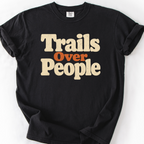 Trails Over People T-Shirt — Black