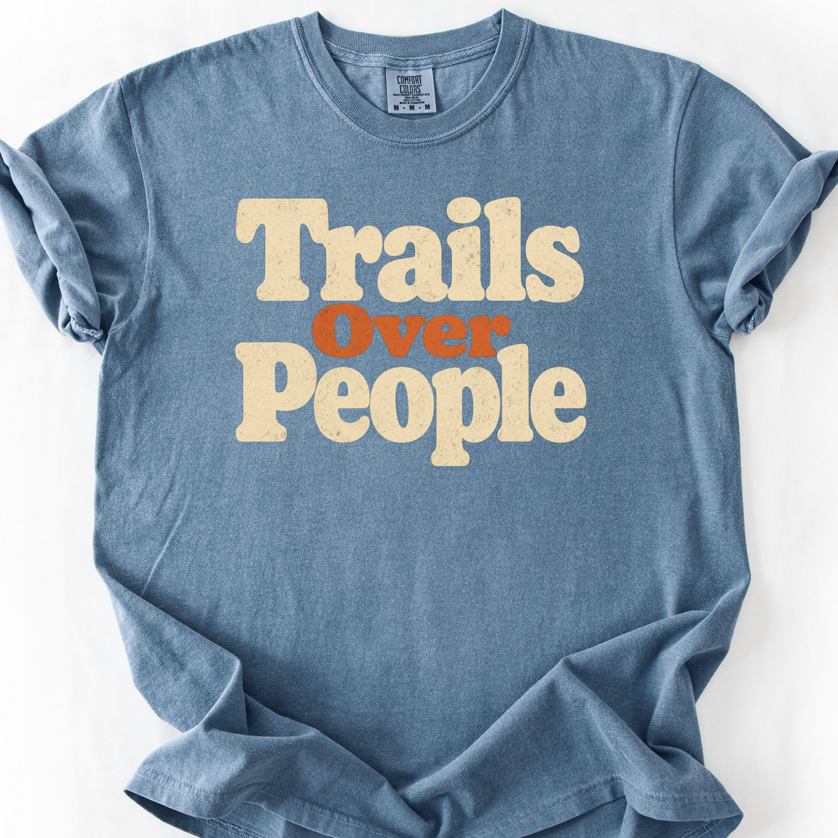 Trails Over People T-Shirt — Blue Jean
