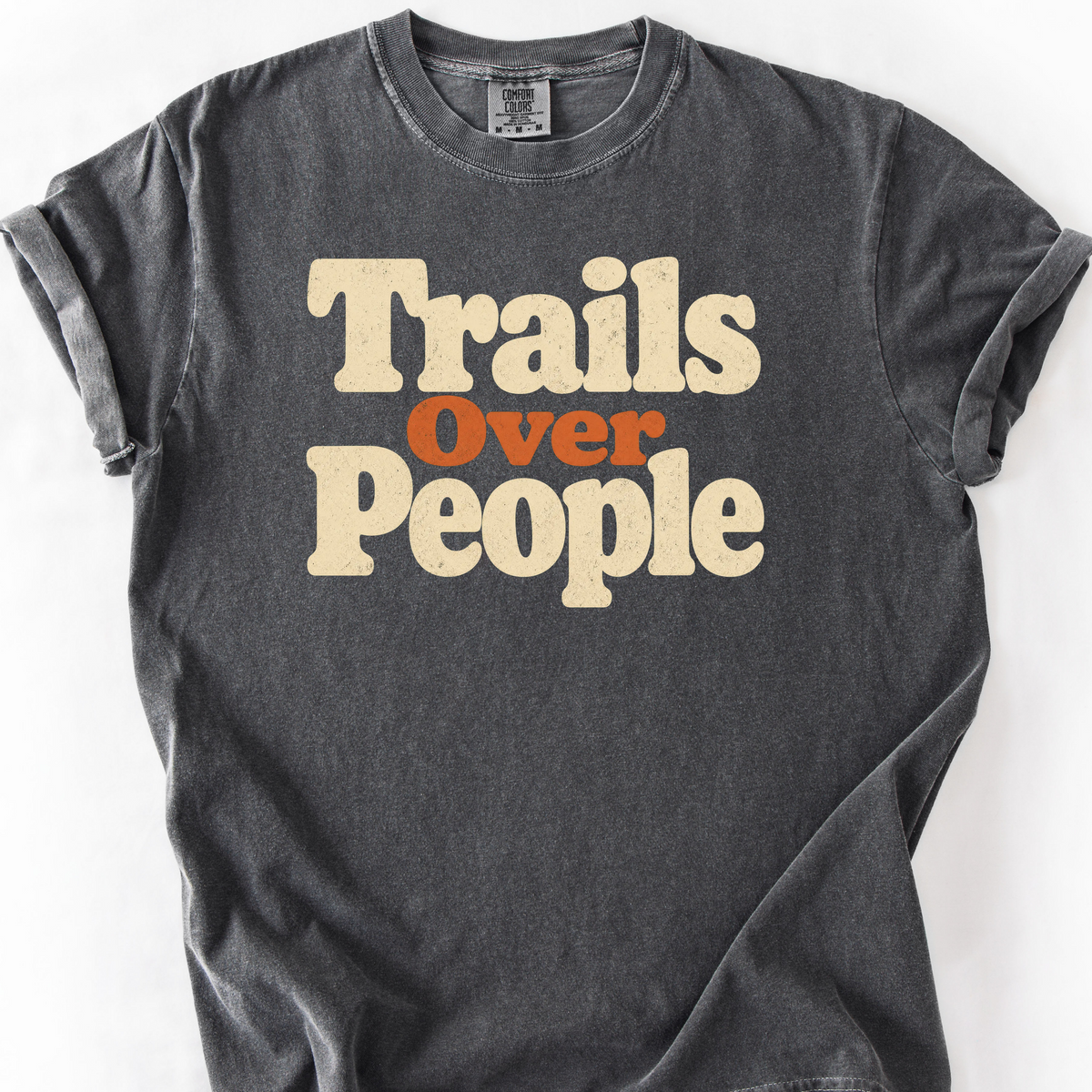 Trails Over People T-Shirt — Pepper