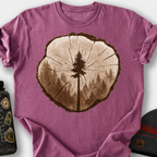 Tree Rings T-Shirt — Berry