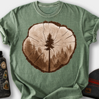 Tree Rings T-Shirt — Moss