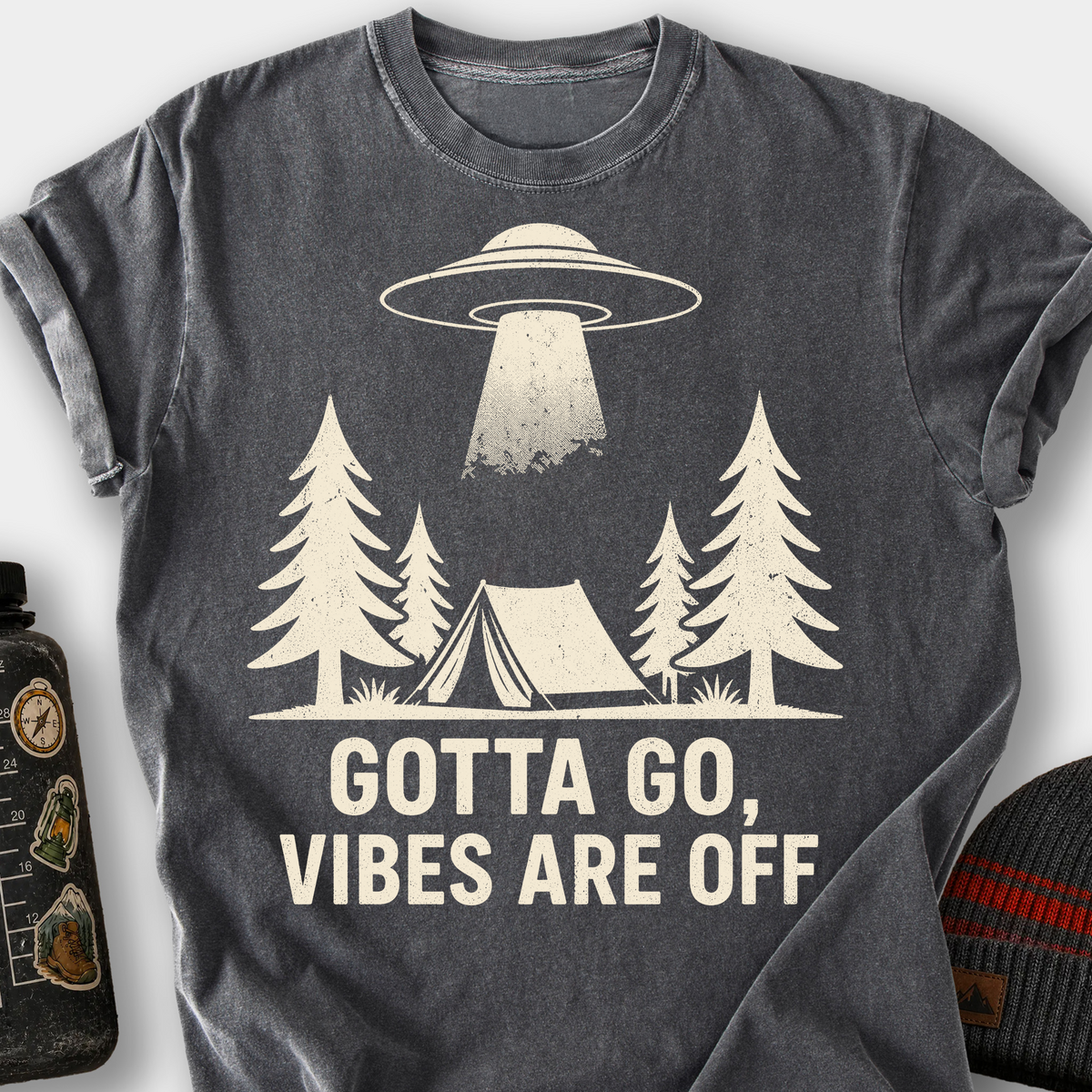 Gotta Go, Vibes Are Off (UFO) T-Shirt — Pepper
