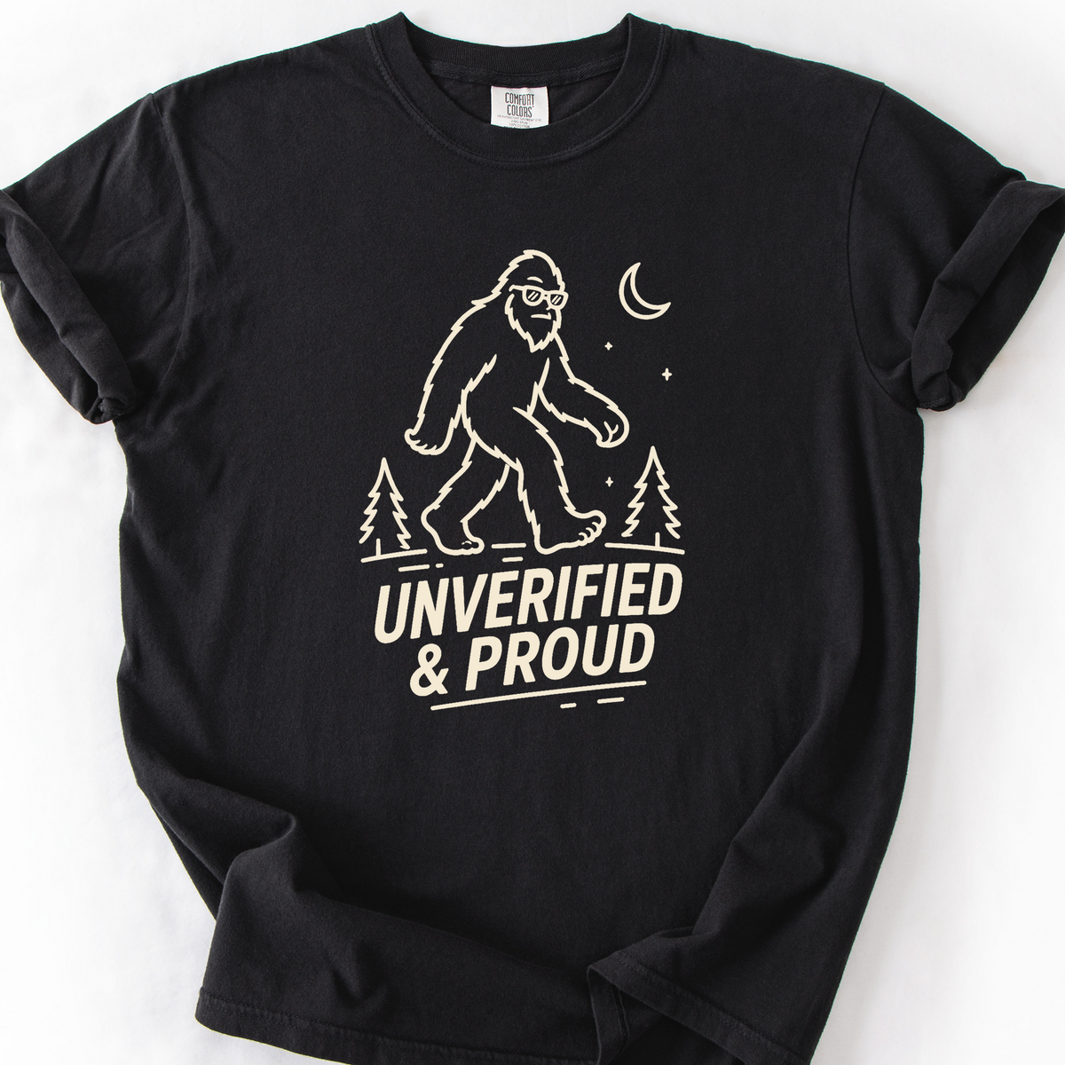 Unverified And Proud T-Shirt — Black