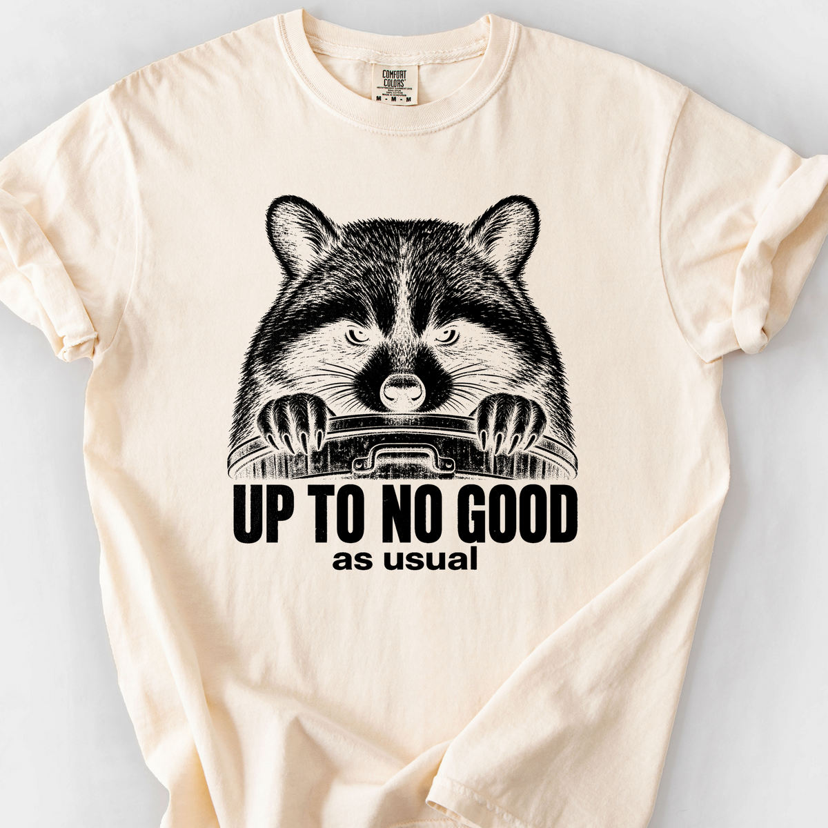 Up To No Good As Usual T-Shirt — Ivory