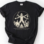Vitruvian Camper T-Shirt — Black