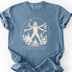 Vitruvian Camper T-Shirt — Blue Jean