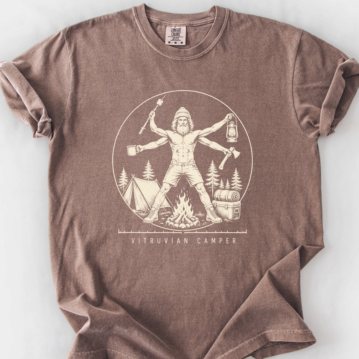 Vitruvian Camper T-Shirt — Espresso