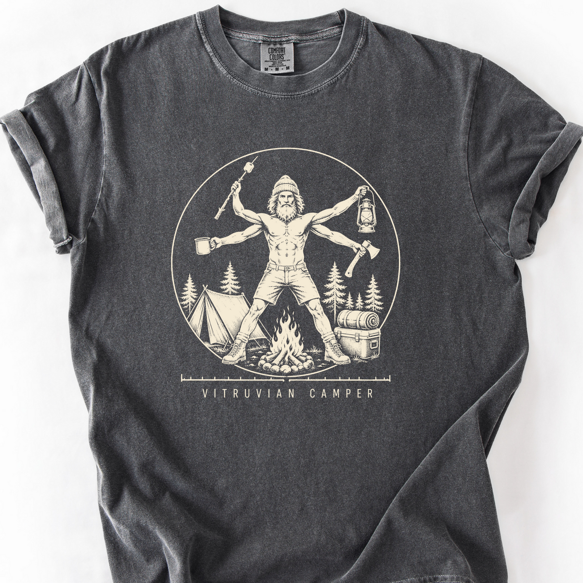 Vitruvian Camper T-Shirt — Pepper