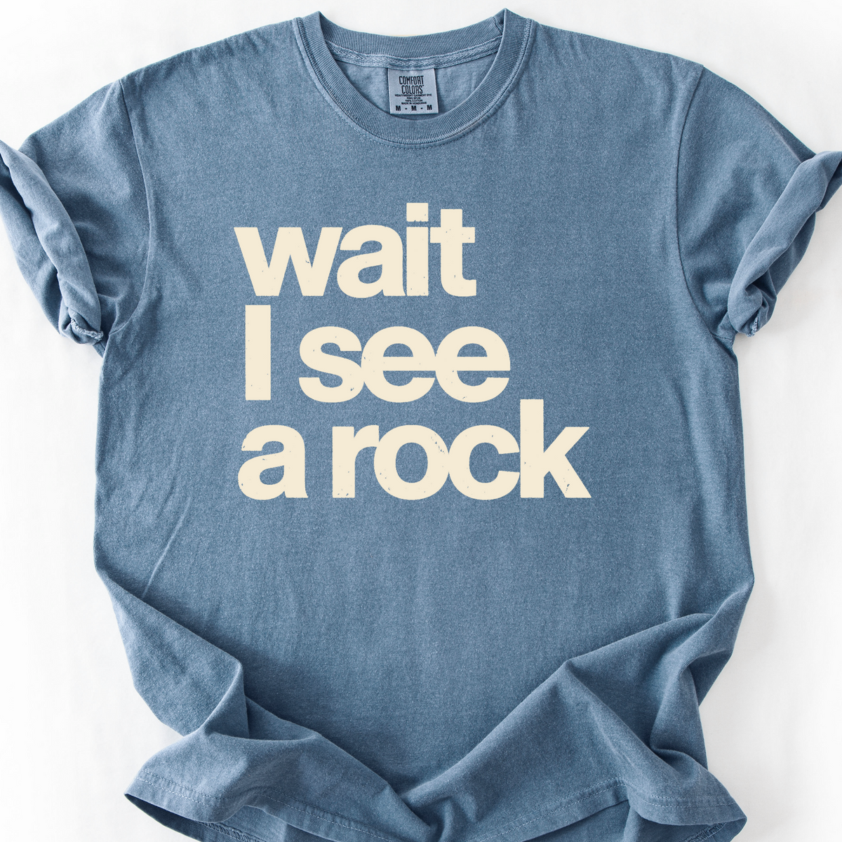 Wait I See A Rock T-Shirt — Blue Jean