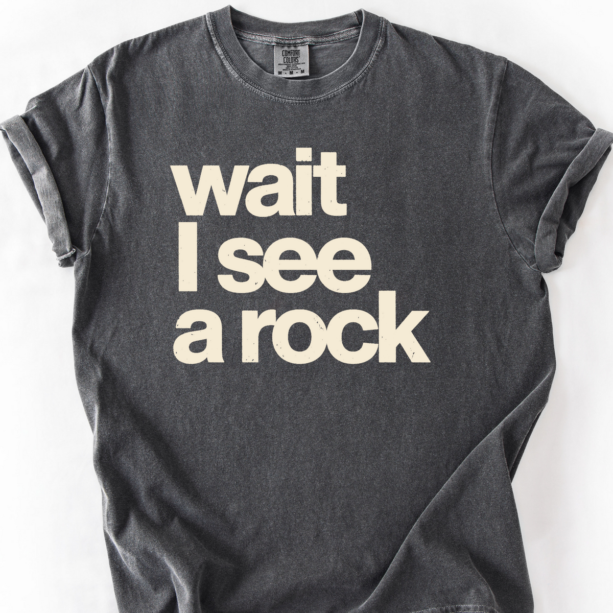 Wait I See A Rock T-Shirt — Pepper