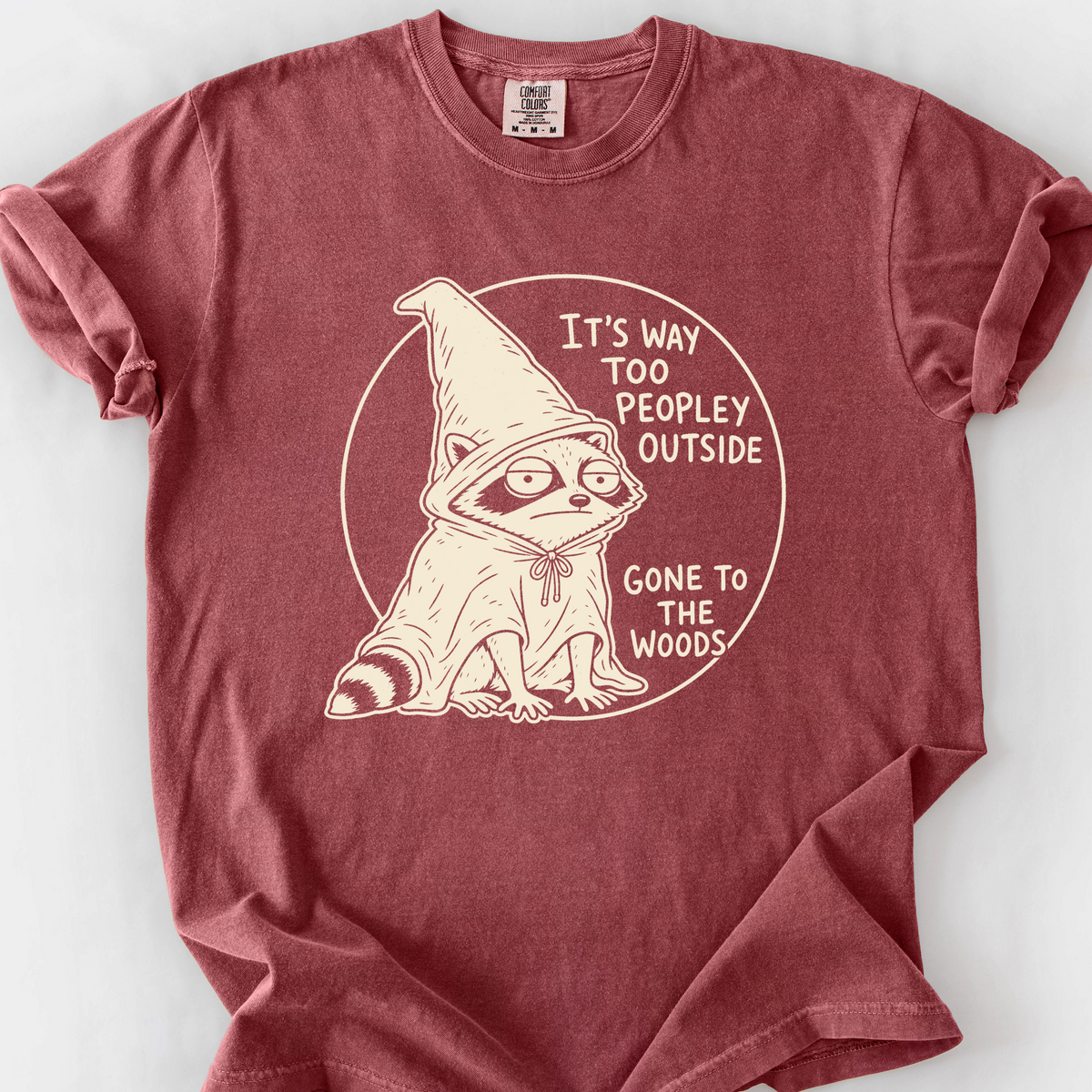 Way Too Peopley Outside T-Shirt — Brick