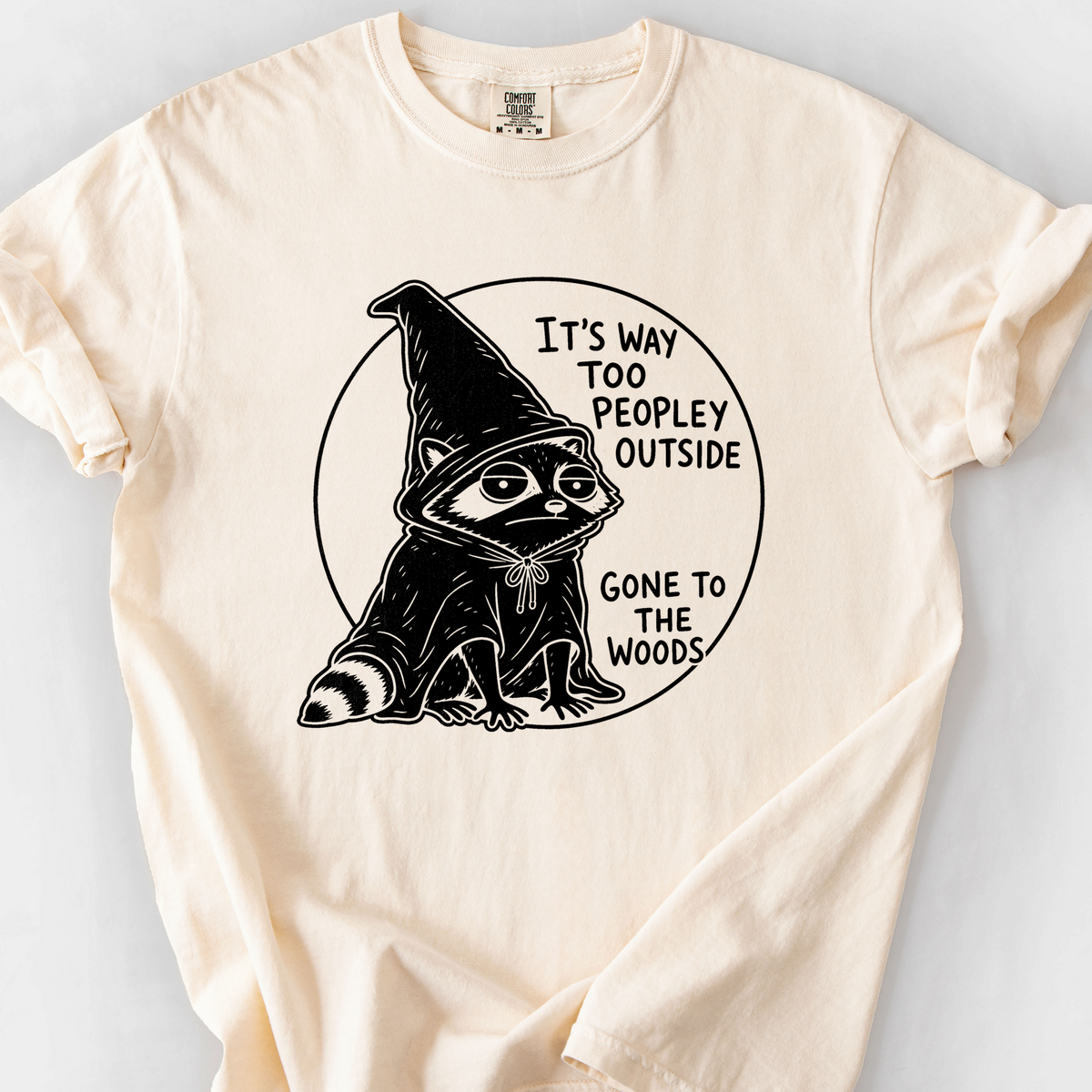 Way Too Peopley Outside T-Shirt — Ivory
