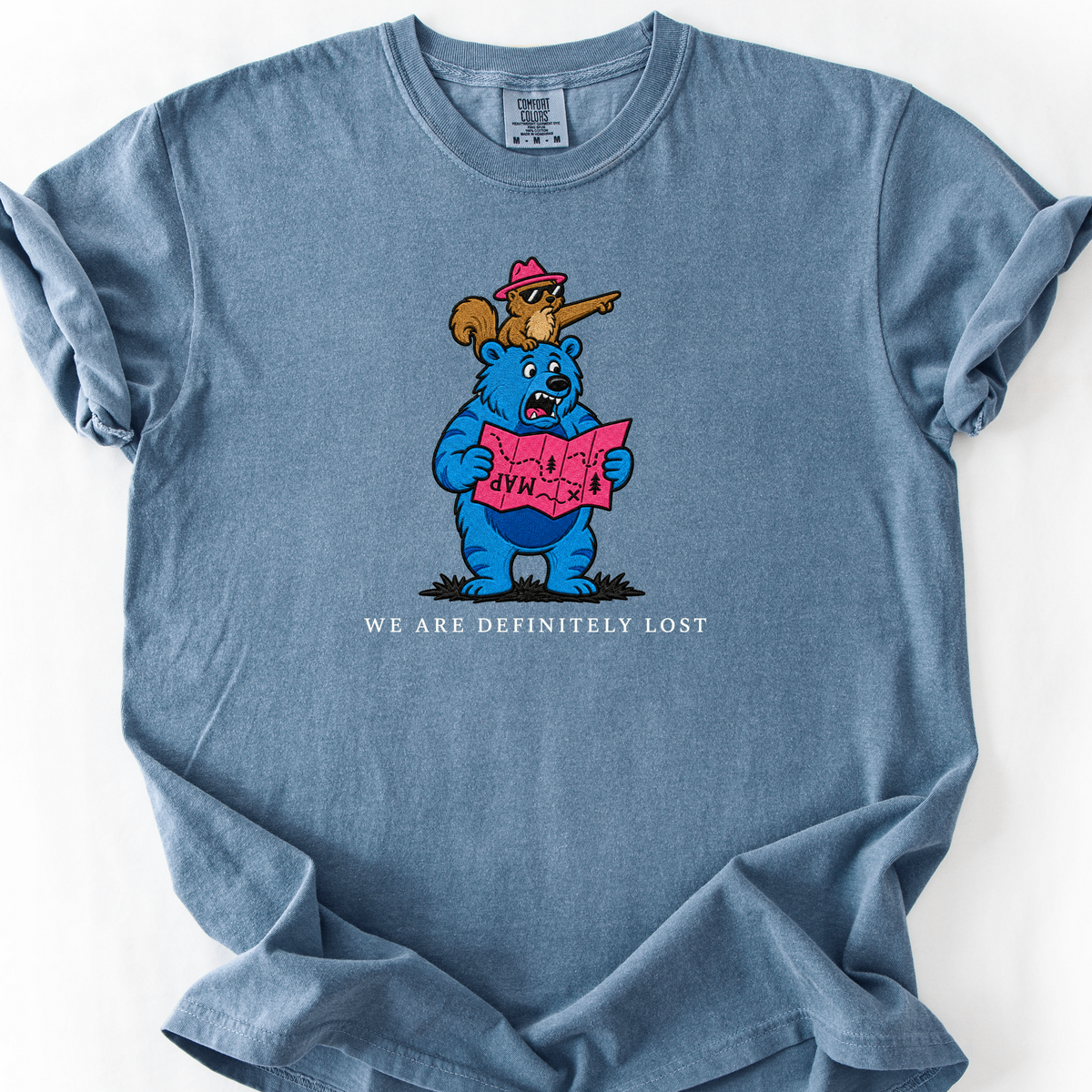 We Are Definitely Lost T-Shirt — Blue Jean
