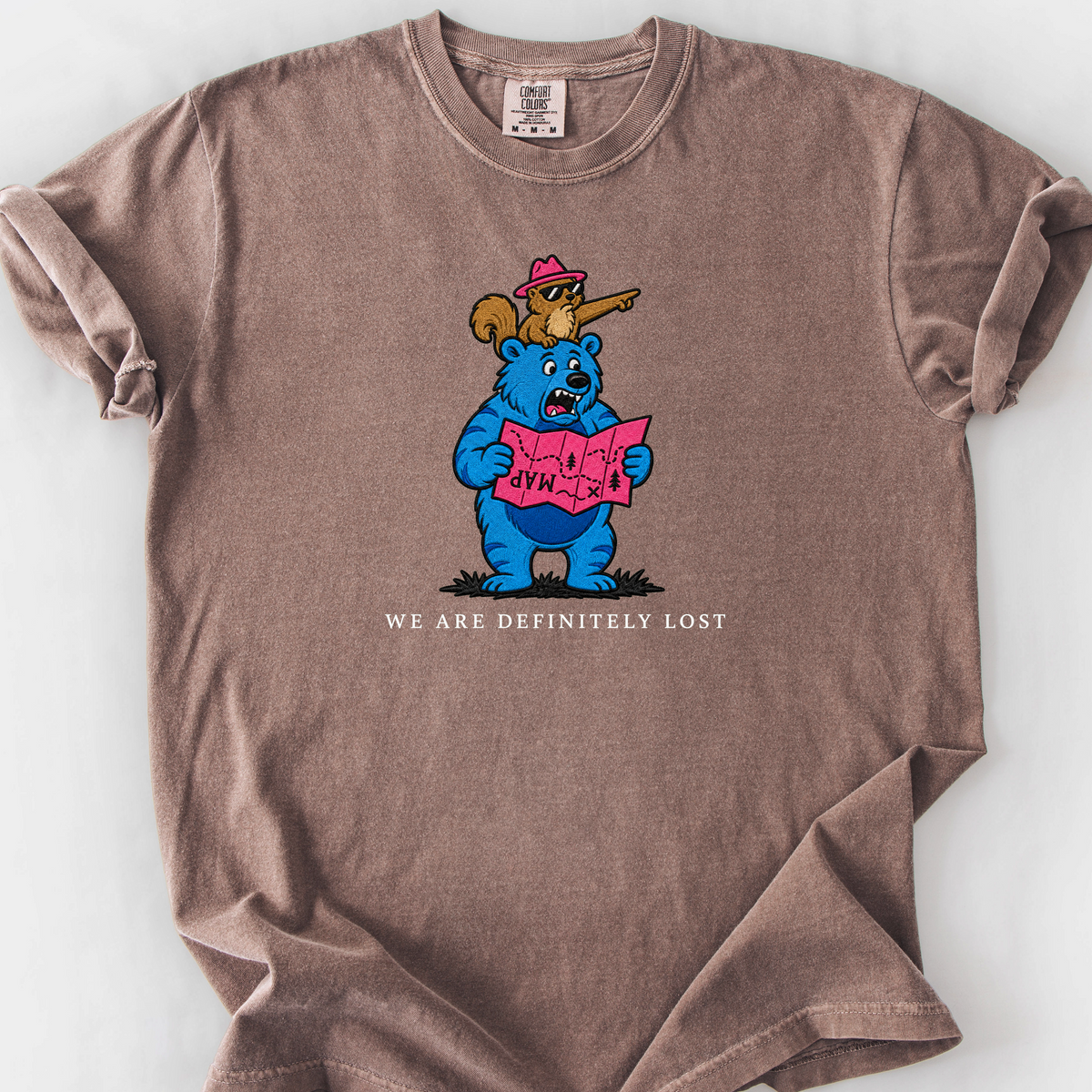 We Are Definitely Lost T-Shirt — Espresso