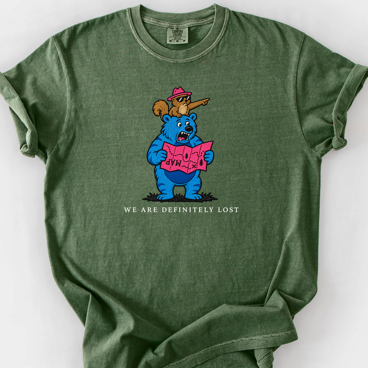 We Are Definitely Lost T-Shirt — Moss